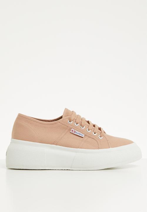 SUPERGA - 2287 Cotu canvas boost wedge - rose mahogany