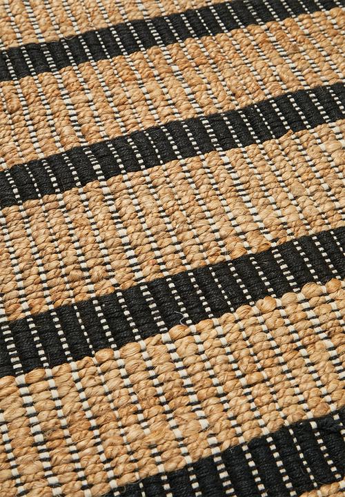 Sixth Floor - Koleji jute runner - natural & black