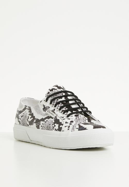 SUPERGA - 2750 Synthetic snake - c89 white-black