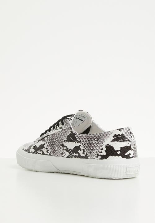 SUPERGA - 2750 Synthetic snake - c89 white-black