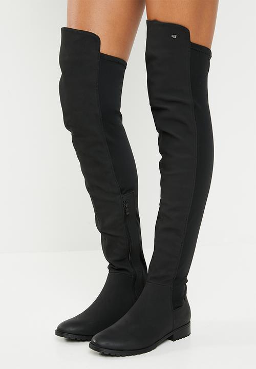 Miss Black - Over the knee boot - black