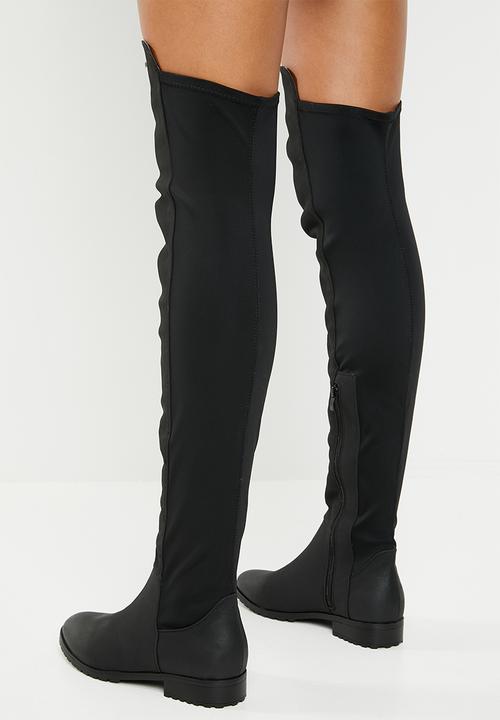 Miss Black - Over the knee boot - black
