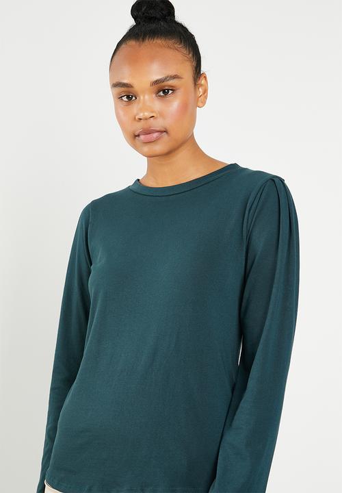 Superbalist - 2 Pack puff sleeve top - grey  & blue 