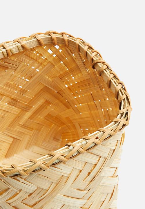 Sixth Floor - Small bamboo basket set of 2 - natural