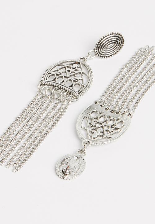 Superbalist - Romee chain earrings - silver
