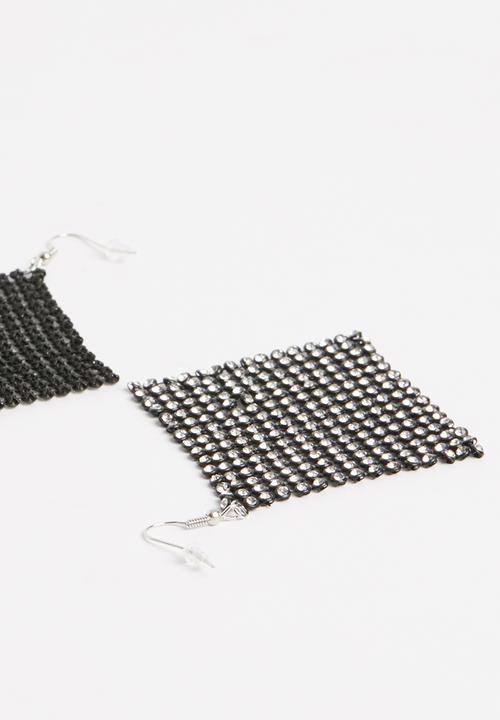 Superbalist - Frida embellished earrings - black