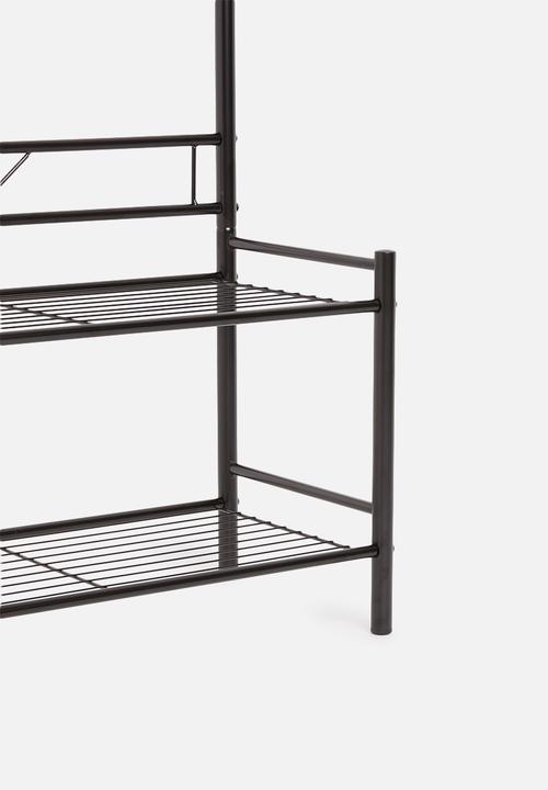 Present Time - Saturnus clothes rack - black with wooden balls