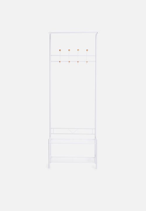 Present Time - Saturnus clothes rack - white and natural