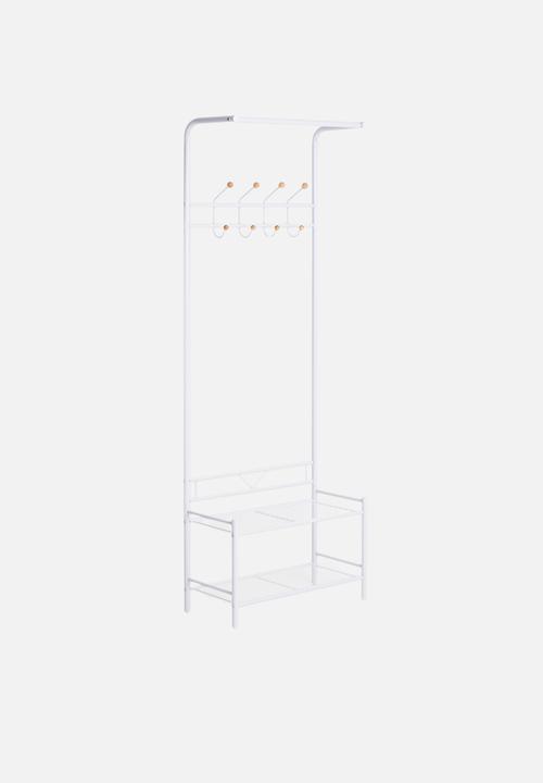 Present Time - Saturnus clothes rack - white and natural