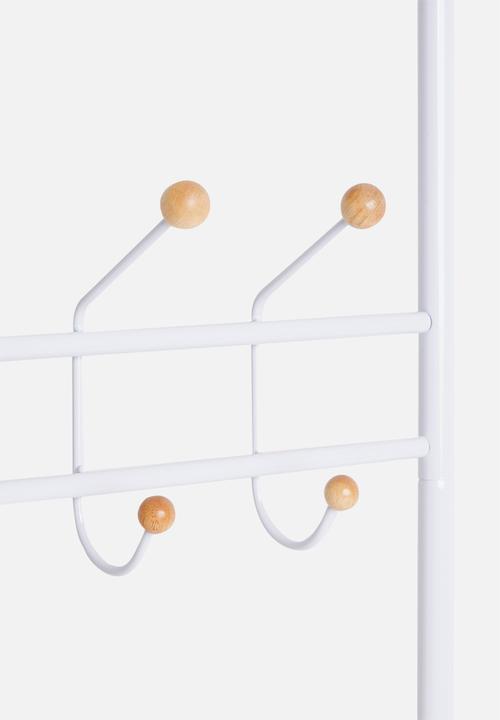 Present Time - Saturnus clothes rack - white and natural