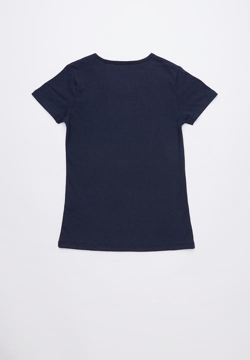 GUESS - Bow print tee - navy