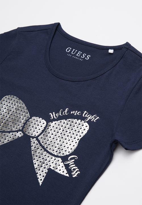 GUESS - Bow print tee - navy