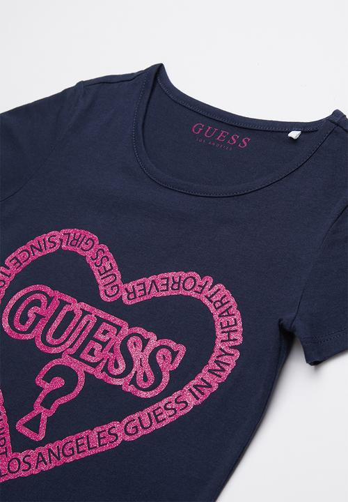 GUESS - Guess heart tee - navy