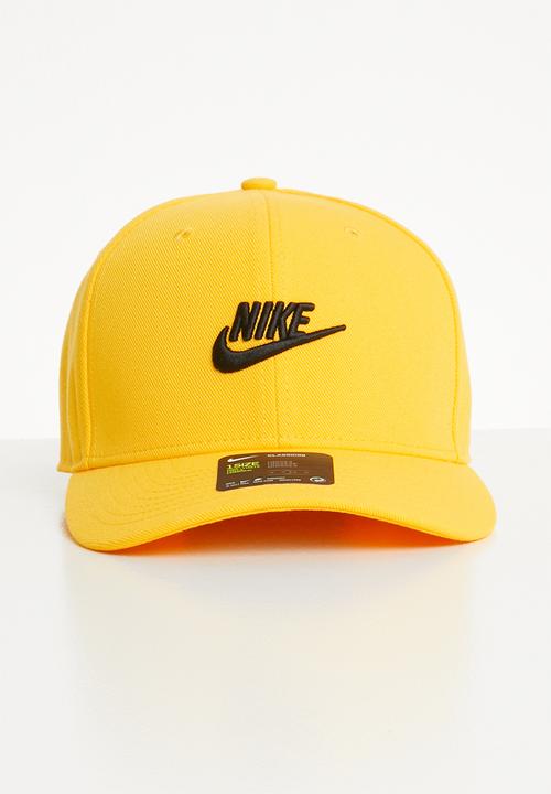 yellow nike cap