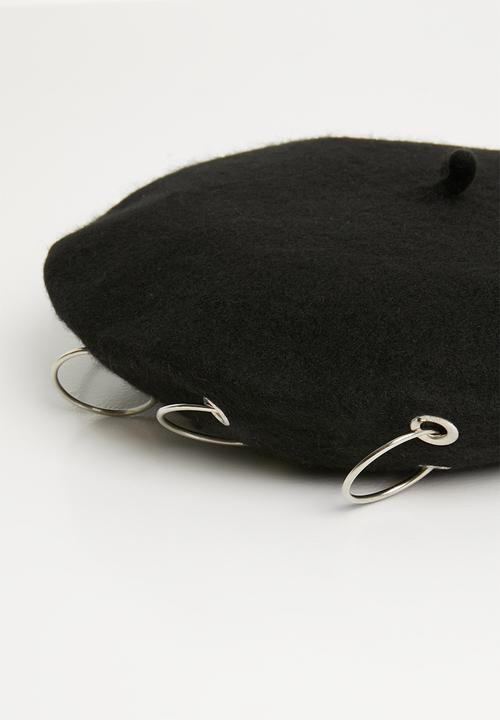 Superbalist - Maggie eyelet beret - black