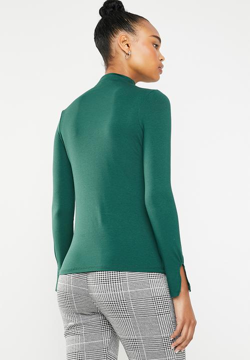 Superbalist - Funnel neck top - green