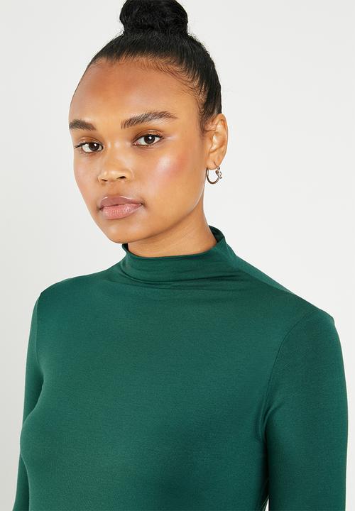 Superbalist - Funnel neck top - green