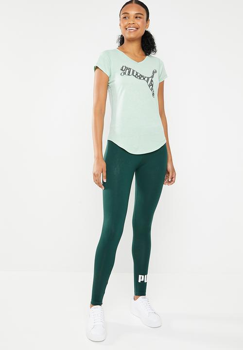 PUMA - Heather cat tee performance - blue 