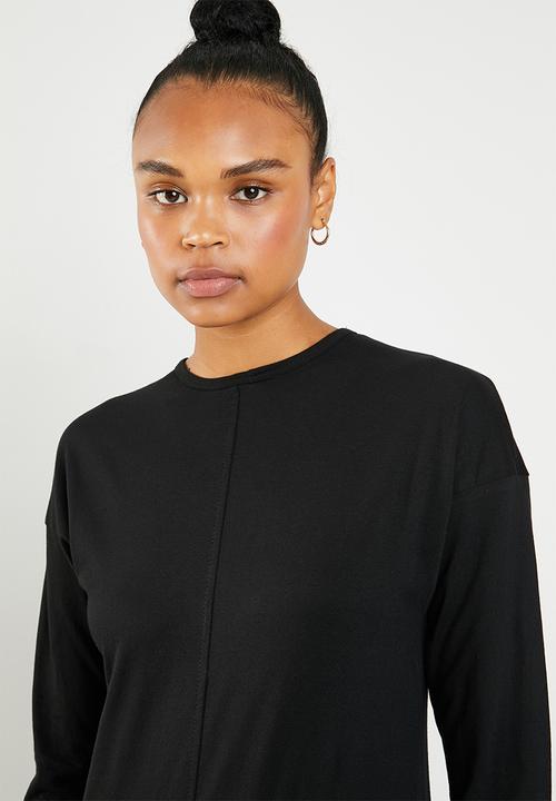 Superbalist - Basic longline tee - black
