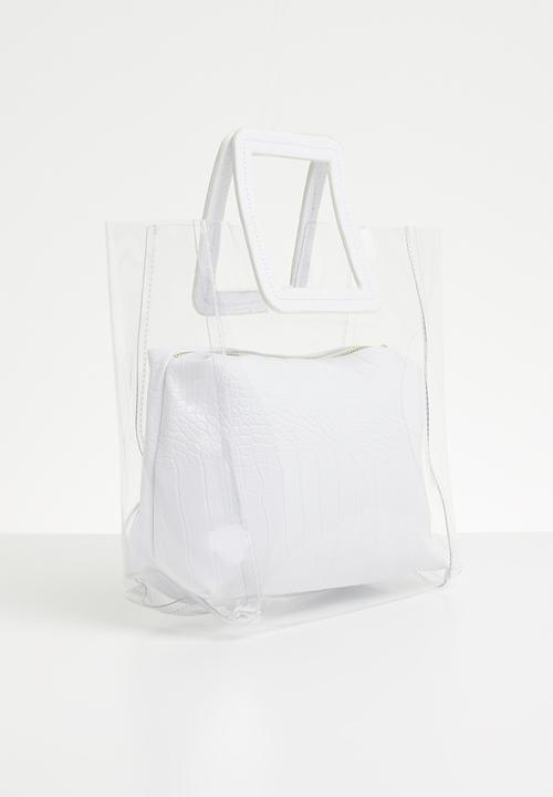 Superbalist - Perpex shopper bag - white