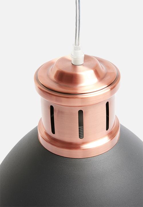 Present Time - Refine metal pendant lamp - black & copper