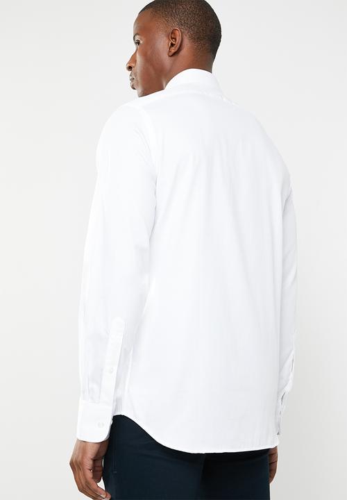 POLO - Custom fit greig shirt - white