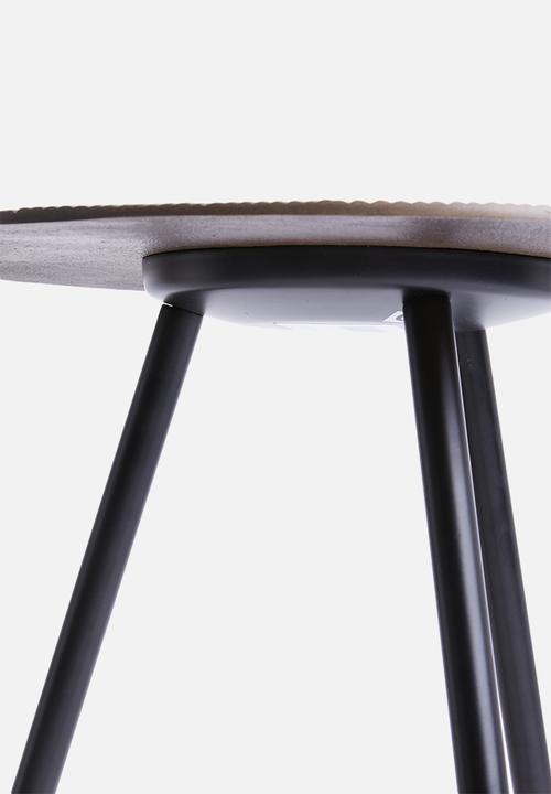 Sixth Floor - Dixon etched side table - brass