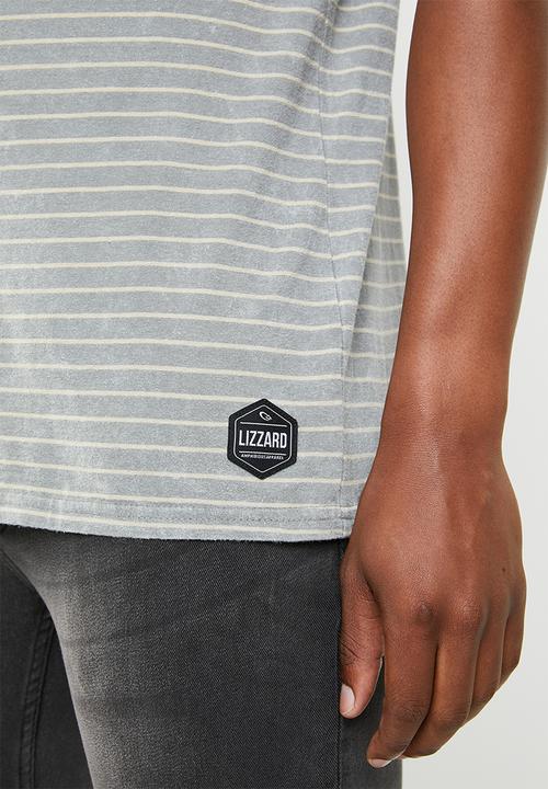 Lizzard - Stripe golfer - grey & beige