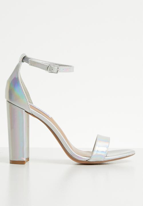 steve madden silver heels
