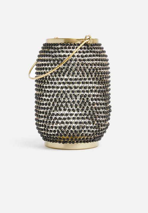 Sixth Floor - Rhea lantern - gold/black