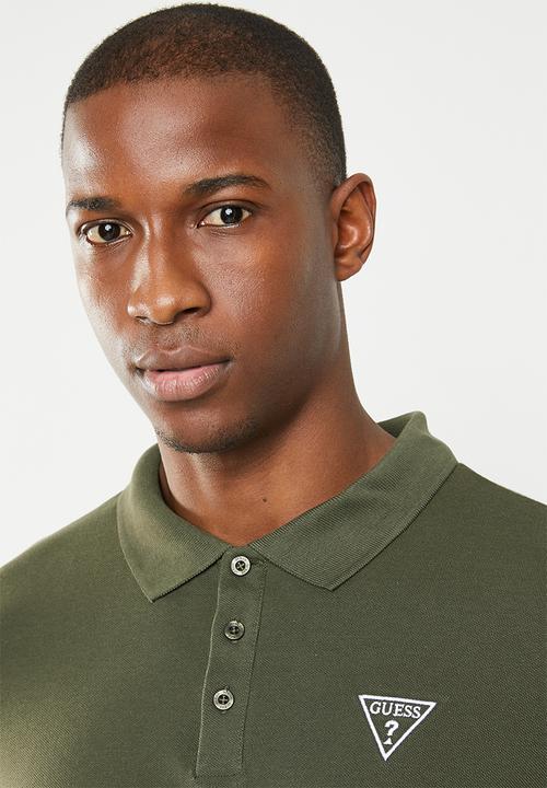 GUESS - Short sleeve core classic golfer - green