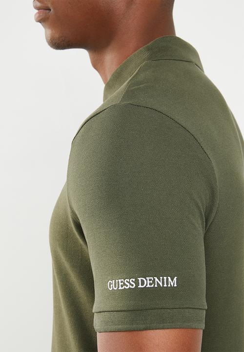 GUESS - Short sleeve core classic golfer - green