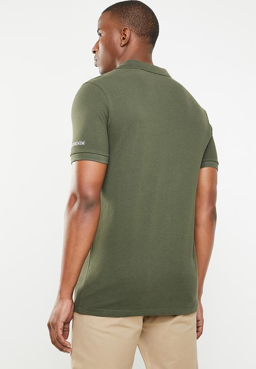GUESS - Short sleeve core classic golfer - green