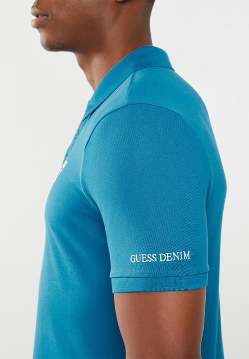 GUESS - Guess short sleeve classic polo - blue 