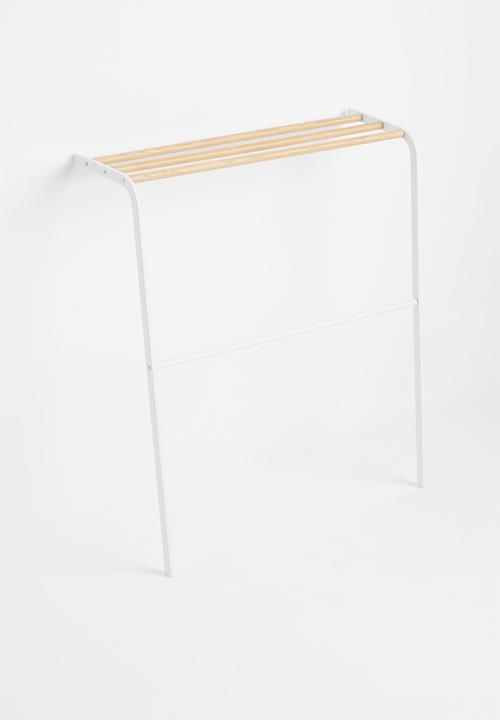 Yamazaki - Tosca leaning bath towel hanger - white