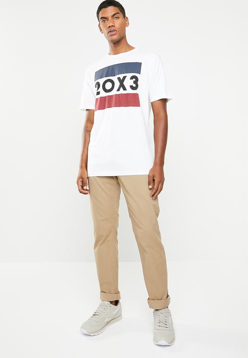 Only & Sons - Greg short  sleeve tee - white