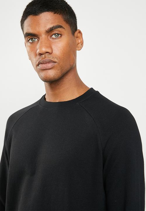 basicthread - Pullover crew neck sweat - black