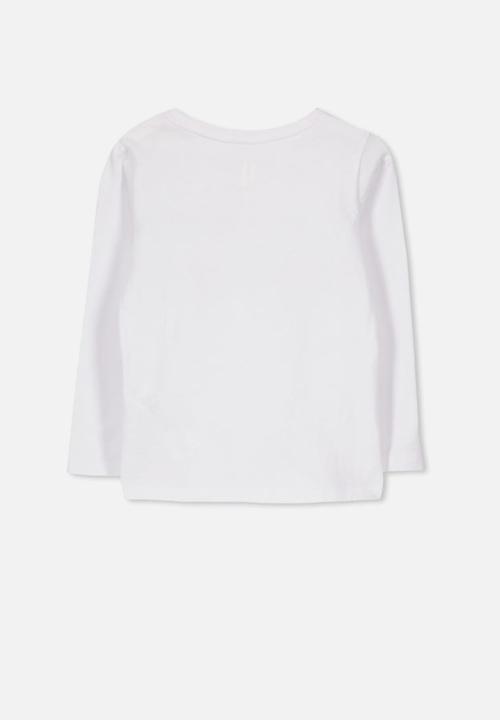 Cotton On - Anna long sleeve tee - white
