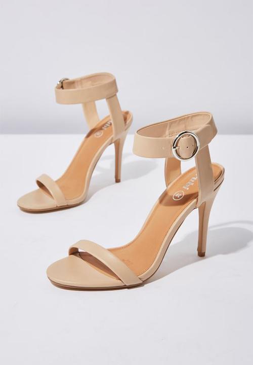 Cotton On - Faux leather ankle strap heel - neutral
