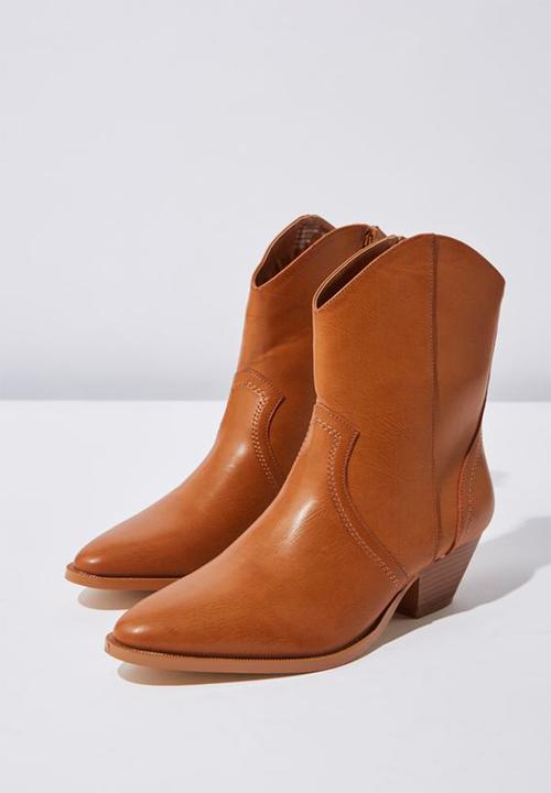 Cotton On - Larissa western boot- tan