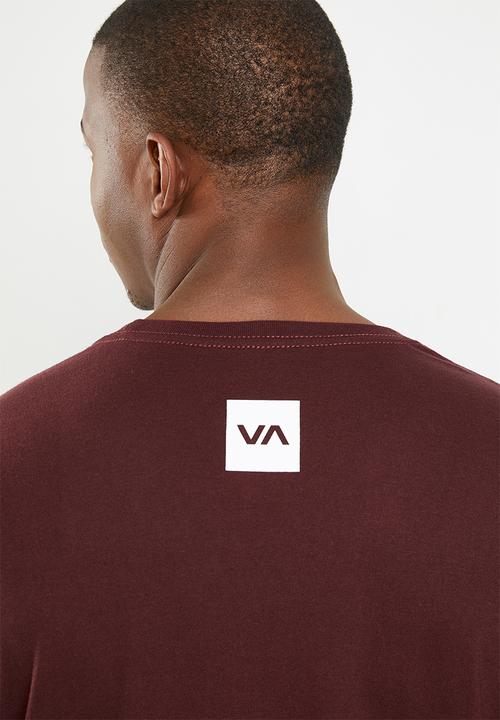 RVCA - Short sleeve tee - burgundy
