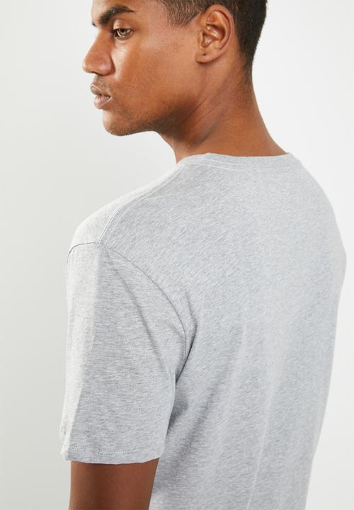 GUESS - Guess baseball short sleeve tee - grey & red