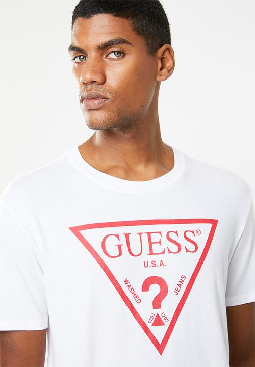 GUESS - Core triangle short sleeve tee - white