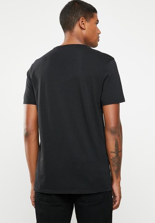 GUESS - Guess classic tri tee - black