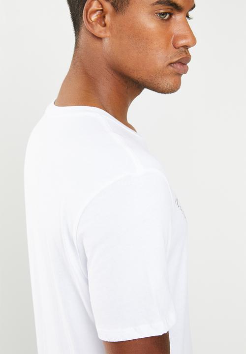 GUESS - Guess short sleeve worded tee - white