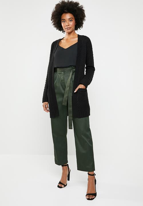 Superbalist - Tie shoulder cami top - black