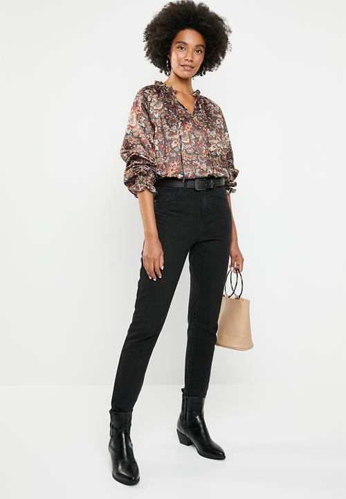 Superbalist - Satin peasant blouse - multi