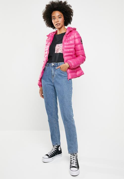 Brave Soul - Hoodie puffer jacket - pink