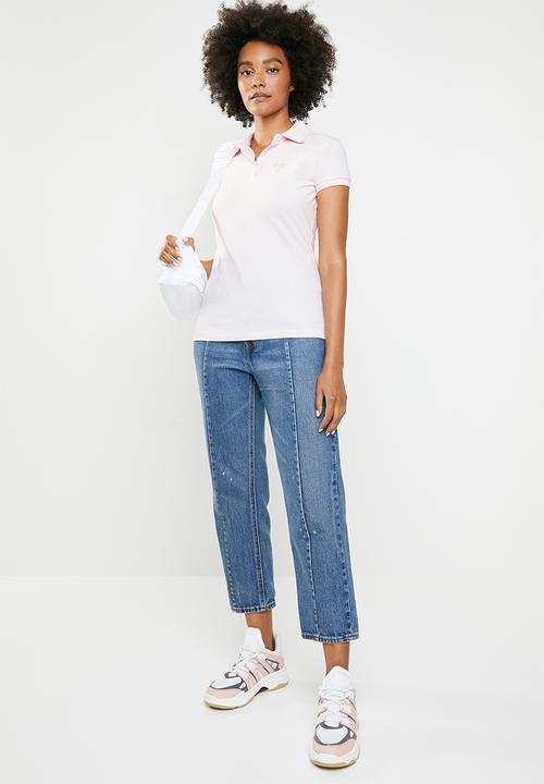GUESS - Guess bling polo top - pink