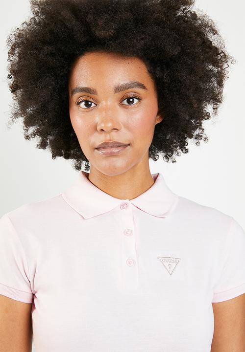 GUESS - Guess bling polo top - pink
